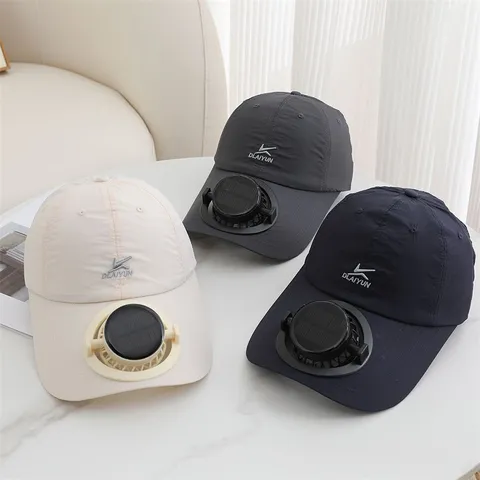 Unisex Baseball Cap με Ηλιακό Ανεμιστήρα Αναπνεύσιμο Στεγνώνει Γρήγορα Αντηλιακή Προστασία Καπέλο Ψαρέματος