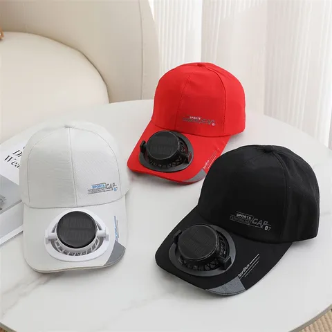Cappello da Baseball con Ventola Solare Ricaricabile Cappello di Protezione Solare da Esterno Unisex Cappello Sportivo Casual Con Ventola