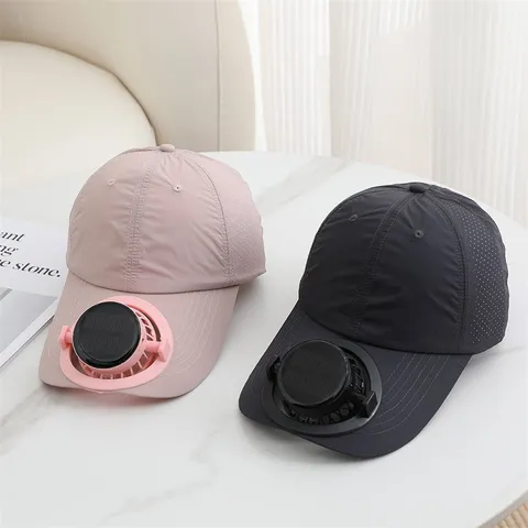 Summer Outdoor Solar Charging Fan Baseball Cap Adult Breathable Casual Sun Hat
