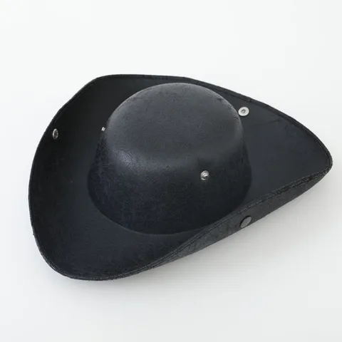 Retro Distressed Polyester Pirate Tricorn Hat Vintage Cracked Pattern Cowboy Costume Hat For Halloween Masquerade Party