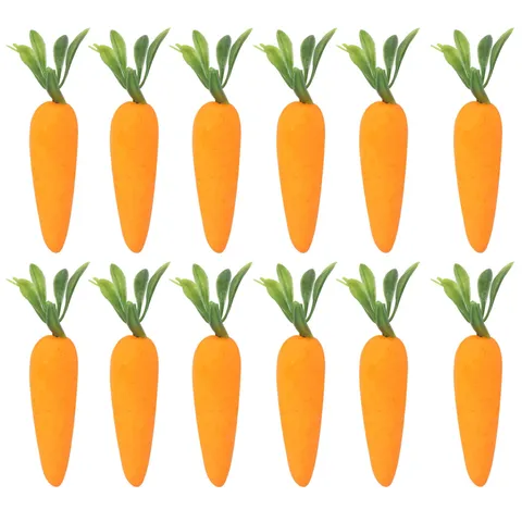 Decoraciones de Zanahoria de Simulación de Pascua Zanahorias Artificiales de Espuma para Decoración de Fiesta de Pascua Regalo para Niños Adorno para el Hogar Accesorio de Vacaciones