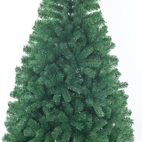 Albero di Natale Verde Artificiale Crittografato Ritardante di Fiamma Con Base Stabile Per Decorazione Da Terra In Casa Per Feste