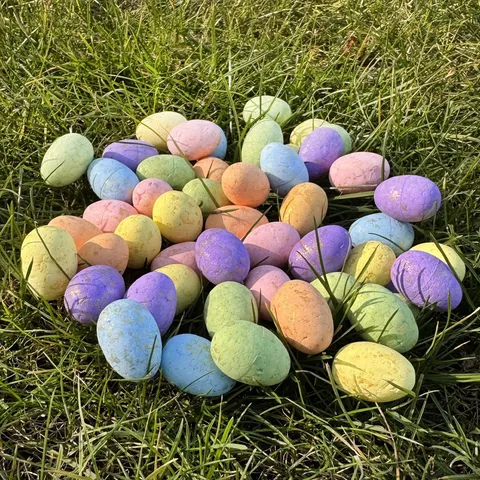 Ostereier Schaumstoff Bunt Gefleckt Mini Vogeleier Mit Korb Netzbeutel Macaron Farben Miniatur Künstliche Eier Für Feiertag Party Deko Kinder Geschenke