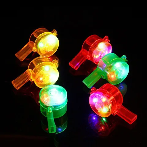 LED Φωτεινό Διαφανές Σφύριγμα Αναβοσβήνει Λάμψη Σφύριγμα Παιχνίδι Για Μπαρ Πάρτι Νυχτερινό Κέντρο Φεστιβάλ Γιορτή Ατμόσφαιρα