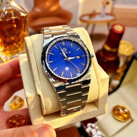 Men's Business Quartz Watch Stainless Steel Waterproof Luminous Calendar Wristwatch Casual Fashion Steel Strap Watch