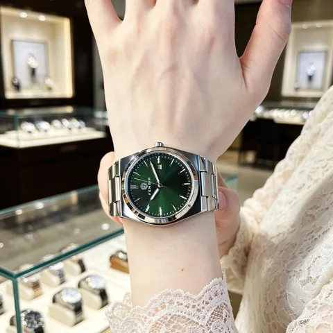 Men's Quartz Watch Stainless Steel Band Luminous Waterproof Minimalist Business Casual Wristwatch Fashion Calendar Watch