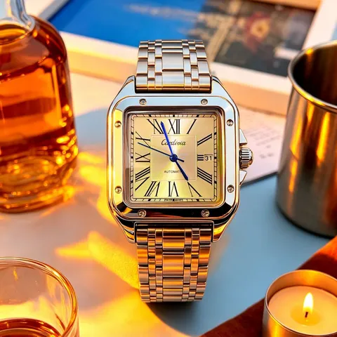 Minimalist Square Quartz Watch For Men Women Fashion Casual Business Dress Wristwatch Couple Watch
