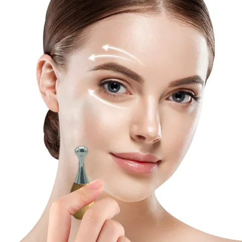 Stainless Steel Wood Facial Gua Sha Massage Tool Meridian Scraping Stick Portable Eye Face Massager Beauty Tool