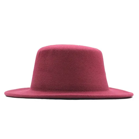 Klassischer Wollfilz Fedora Hut Für Damen Herren Breite Krempe Panama Jazz Hut Elegant Vintage Herbst Winter Hut