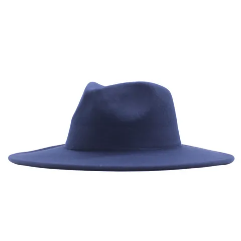 Retro Baumwolle Polyester Breite Krempe Fedora Hut Westlicher Stil Flache Krempe Jazz Kappe Für Herren Damen Alle Jahreszeiten Outdoor Sonnenschutz Zubehör