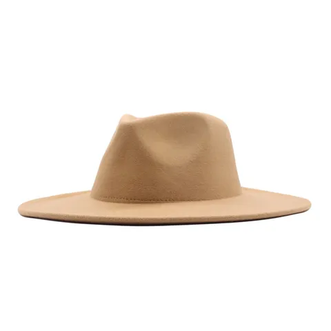 Retro Baumwolle Polyester Breite Krempe Fedora Hut Westlicher Stil Flache Krempe Jazz Kappe Für Herren Damen Alle Jahreszeiten Outdoor Sonnenschutz Zubehör