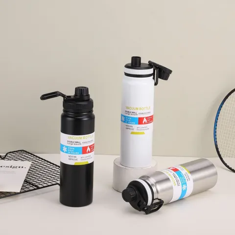 304 Edelstahl Thermosflasche Tragbare Reise Thermoskanne Große Kapazität Outdoor Sport Wasserflasche Mit Griff