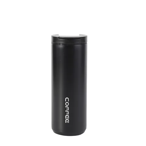 Tazza da Caffè Isolata in Acciaio Inossidabile a Doppia Parete Termos da Viaggio con Coperchio per Bevuta Diretta Bottiglia d'Acqua