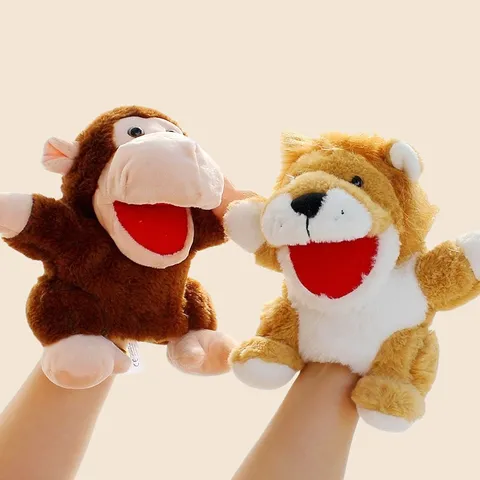 Carino Animale Burattino A Mano Peluche Morbido Bambola Cartoon Giocattolo Interattivo Di Storia Per Bambini