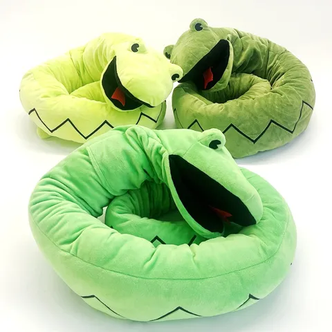Divertente Serpente Lungo Peluche Animale di Peluche Realistico Bambola Pitone Burattino a Mano Interattivo Giocattolo Morbido per Regali di Bambini
