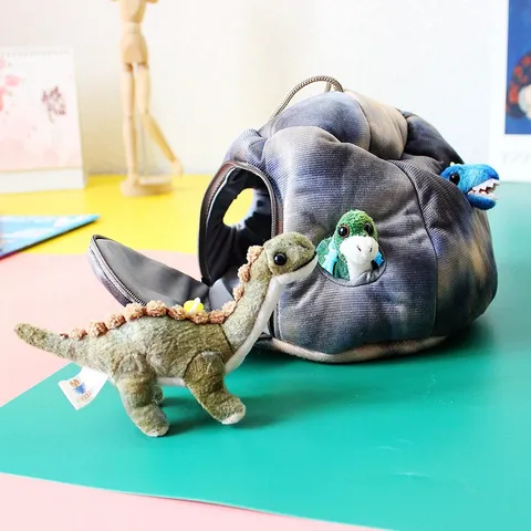 Simulation Dinosaurier Plüschtiere Gefülltes Tier Pterodaktylus Tyrannosaurus Brontosaurus Dinosaurier Haus Set Süßes Kindergeschenk