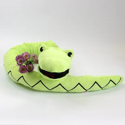 Divertente Serpente Lungo Peluche Animale di Peluche Realistico Bambola Pitone Burattino a Mano Interattivo Giocattolo Morbido per Regali di Bambini