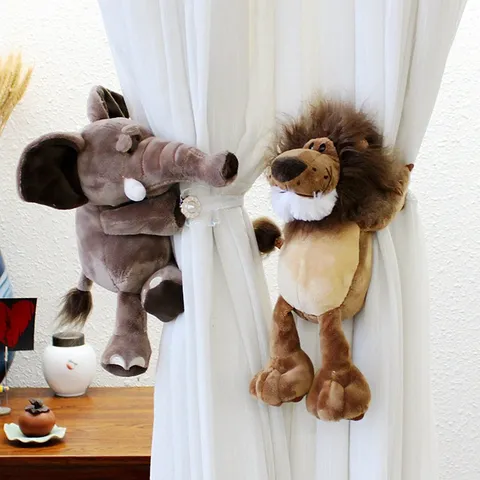 Fibbia per Tendaggi in Peluche Animale Tessuto Morbido Fermatenda a Cartoni Animati per Cameretta dei Bambini Decorazione