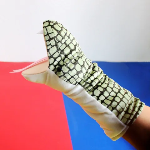 Burattino a Mano di Serpente di Simulazione Peluche 12 Zodiaco Animale Imbottito Bocca Mobile Giocattolo