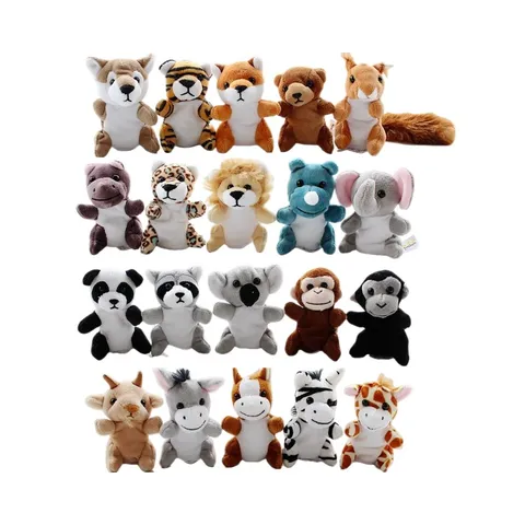 Cute Animal Finger Puppets Plush Toys Cartoon Kids Interactive Story Telling Dolls