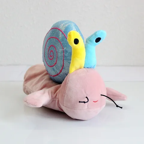 Cute Cartoon Snail Hand Puppet Plush Toy Soft Stuffed Animal Doll Interactive Comfort Toy For Kids Children