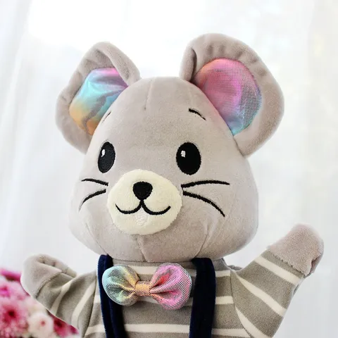 Giocattolo Marionetta a Mano in Peluche Animale Carino Topo E Gatto Bambola di Peluche Morbida Interattiva Giocattolo Educativo Per Bambini