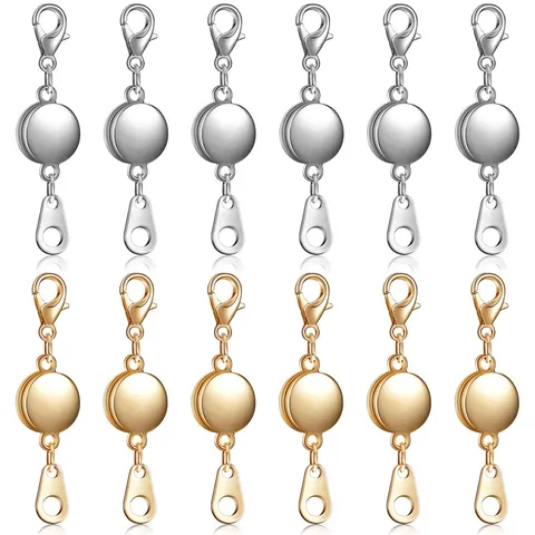 Zinc Alloy Round Disk Magnetic Clasp DIY Jewelry Findings For Bracelet Necklace Connector Making Accessories