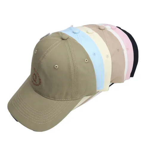 Vintage Letter Q Geborduurde Honkbalpet Katoenmix Casual Verstelbare Dad Hat