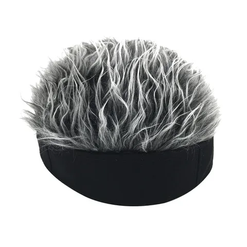 Nieuwigheid Docker Hoed Met Nep Pruik Haar Randloze Zeemansmuts Vintage Streetwear Hip Hop Grappige Kostuum Pet Voor Mannen Vrouwen