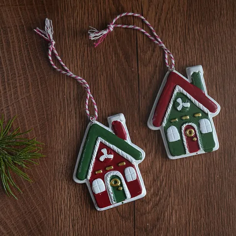 Gingerbread Man Resin Pendant Christmas Tree Ornaments Wreath Garland Decoration Accessories For Home Party Seasonal Decor