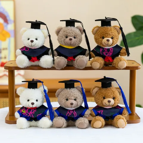 Abschluss Bär Plüschtier Süß Doktor Bär Stofftier Schüler Abschluss Saison Geschenk Mehrfarbig