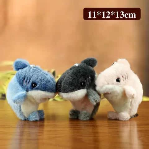 Cute Shark Seal Hybrid Plush Keychain Soft Stuffed Animal Bag Charm For Backpack Keyring Accessory Gift For Kids Teens