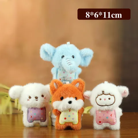 Süße Weiche Plüsch Tier Schlüsselanhänger Anhänger Sitzsack Squishy Stressabbau Spielzeug Für Kinder Erwachsene Rucksack Deko