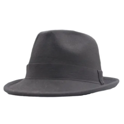 Sombrero Fedora de Lana Estilo Británico Vintage para Mujeres Hombres Lazo Ala Ancha Sombrero Jazz Sombrero de Fieltro Casual para Fiesta