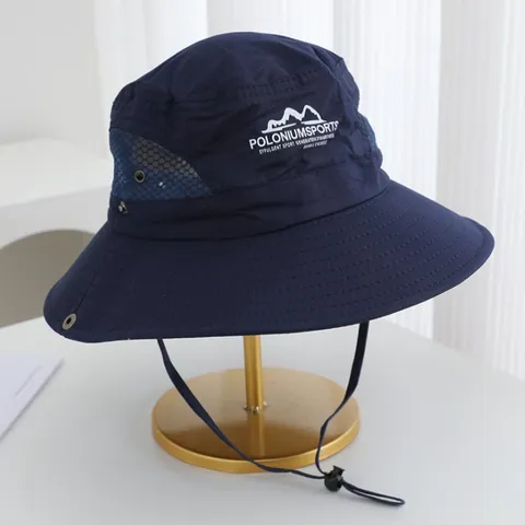 Sombrero de Pescador para Senderismo al Aire Libre Protección Solar Ala Ancha Gorra de Pesca Secado Rápido Impermeable Malla Traspirable Ajustable Cortaviento Sombrero Safari Para Camping Escalada Viaje Hombres Mujeres