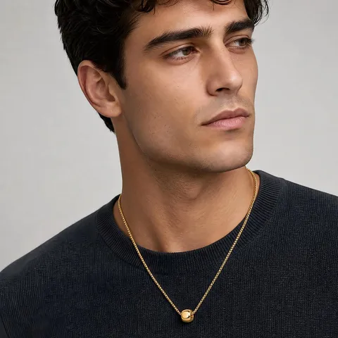 Minimalist 304 Stainless Steel Cube Pendant Necklace Polished Mirror Finish Box Chain Geometric Jewelry For Men Women