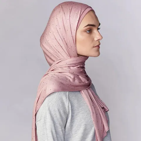 Bufanda de Modal para Mujer con Diamantes de Imitación Brillantes Envoltura Larga Ligera Suave Bufandas de Moda para Viaje Diario