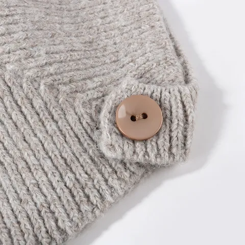 Dames Herfst Winter Breihoed Effen Kleur Beanie Veter Warm Oorbescherming Vlieger Lei Feng Hoed Ski Breihoed Cap