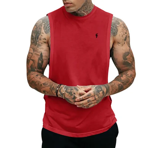 Men's Gym Muscle Tank Top Loose Sleeveless Vest Gothic Note Print Bodybuilding Sportswear Fitness Training Top Summer Activewear