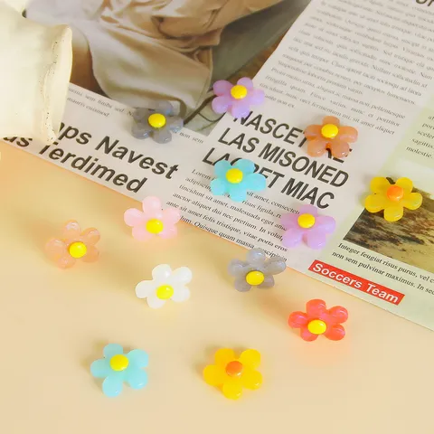Perline di Fiori in Acrilico Colorato Perline Distanziatrici Accessori per la Creazione di Gioielli DIY Per Collane Orecchini e Bracciali