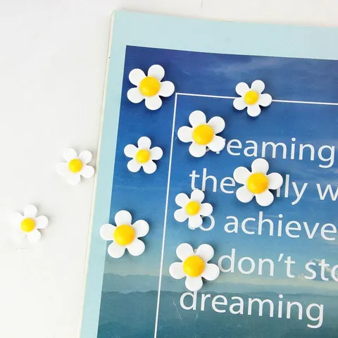 Acrylic Five Petal Sunflower Flower Cap DIY Handmade Hair Accessories Earrings Jewelry Findings Craft Parts