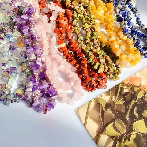 Accessori per Gioielli Fatti a Mano DIY Perline di Vetro Irregolari Colorate Perline Sfuse per Design di Orecchini e Collane