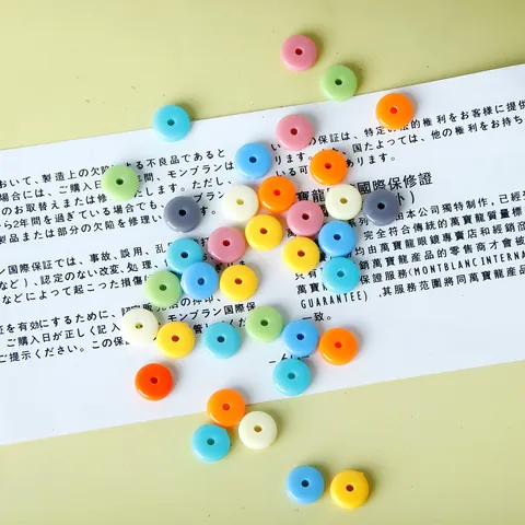 Retro Resin Abacus Slice Spacer Beads Bunte Perlen Für DIY Ohrringe Schmuckherstellung Handgemachte Zubehör