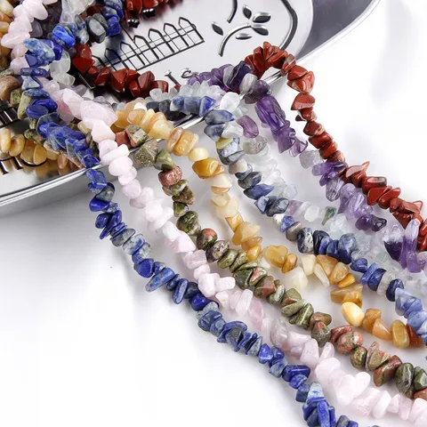 Perline di Pietra Irregolari in Acrilico Colorate Forate Accessori per Gioielli Fai da Te per Orecchini Collana