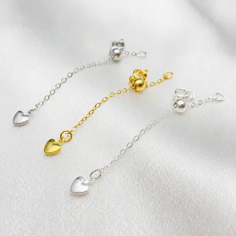 Kleurbehoud Koperen Hartenhanger Verlengketting Verstelbare Schuifkraal Staartketting DIY Sieraden Accessoires