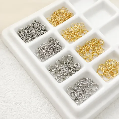 Anellini Aperti in Ottone Placcato Oro 18K Anelli di Collegamento per Creazione di Gioielli Fai da Te Accessori