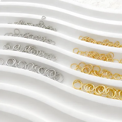 Anellini Aperti in Ottone Placcato Oro 18K Anelli di Collegamento per Creazione di Gioielli Fai da Te Accessori