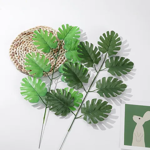 Technita Fylla Monstera Kai Boston Fern Prasina Fyta Metaxota Fylla Gia Parti Gamou Diakosmisi Spitiou Anthokomiki Synthesi