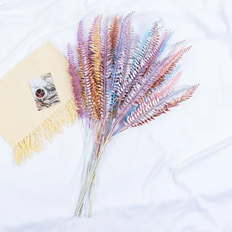Feuilles de Fougère de Boston Artificielles Branches de Plantes en Plastique Faux pour Fête de Mariage Décoration de la Maison Arrangement Floral