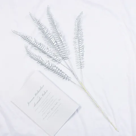 Feuilles de Fougère de Boston Artificielles Branches de Plantes en Plastique Faux pour Fête de Mariage Décoration de la Maison Arrangement Floral